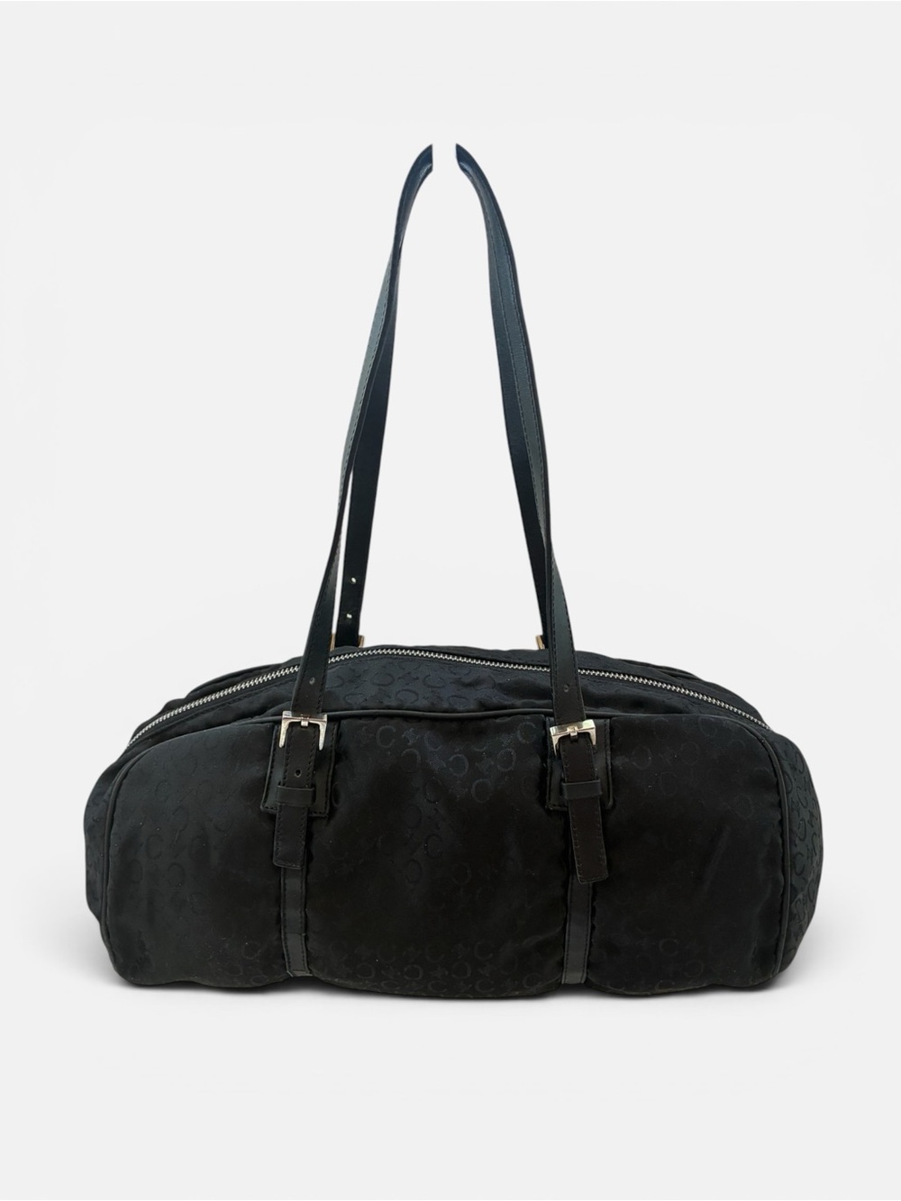 Vintage Celine Black Monogram Shoulder Bag - Picture 2 of 6